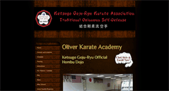 Desktop Screenshot of oliverkarate.com
