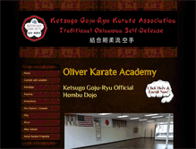 Tablet Screenshot of oliverkarate.com